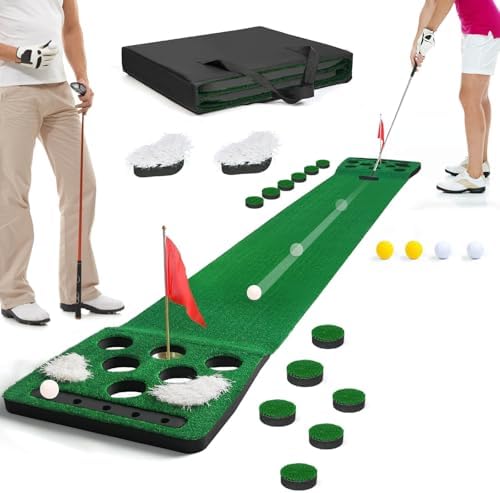 Golf Putting Game Set, Putting Green Mat by KEMLDIVS