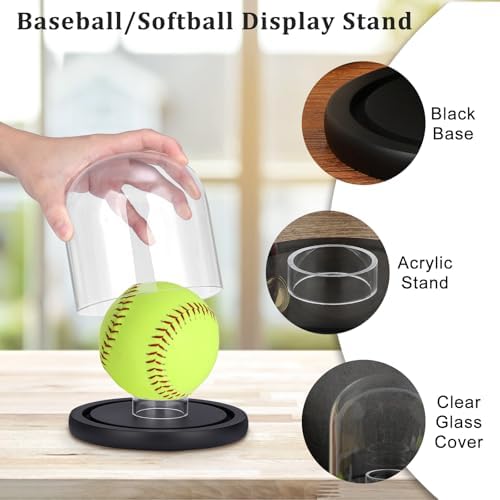 Softball Display Stand, Glass Ball Holder - Image 4