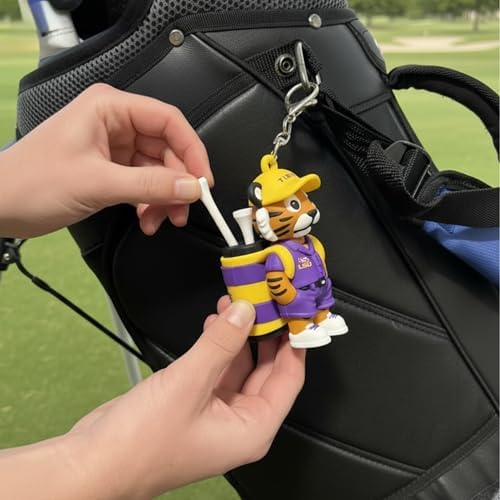 NCAA Mascot Golf Tee Holders, Includes 8 Golf Tees, Fun Golf Accessory - Image 2