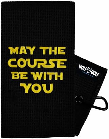 Wolf Golf Towels May The Course Be by WOLFGOLFTOWELS