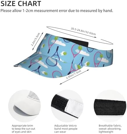 Sports Sun Visor Hats Adjustable Men Women Lightweight Packable Cooling Empty - Image 3