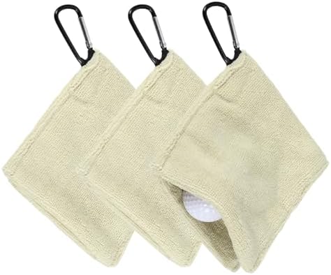 3Pcs Golf Ball Towel 5.5"x5.5" by YELARXI