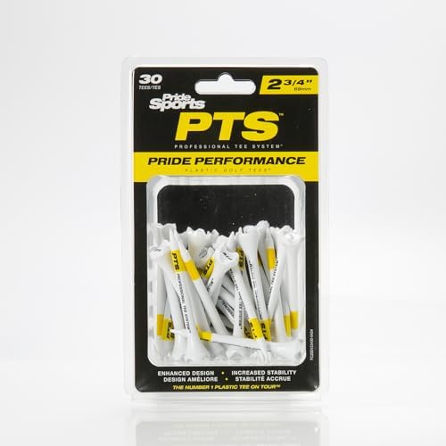 PrideSports PTS Plastic Golf Tees | 30 Count, 2-3/4 Inch | #1 Plastic Tee on - Image 2