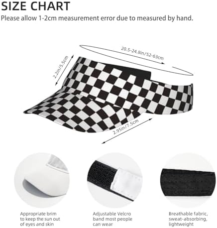 Sports Sun Visor Hats Adjustable Men Women Lightweight Packable Cooling Empty - Image 4