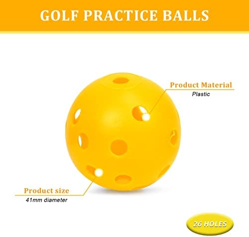 Plastic Golf Balls Practice Limited Flight Golf Training Ball Hollow Swing - Image 3