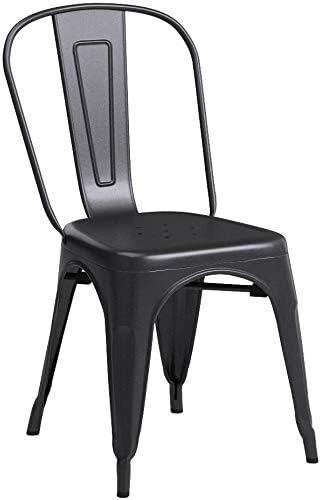 FDW | Metal Dining Chairs | Set of 4 - Image 5