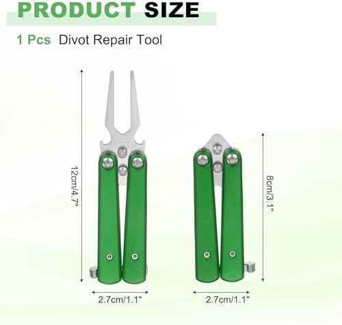 Golf Divot Repair Tool Alloy Foldable Divot Tool - Image 2