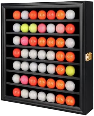 KCRasan 49 Golf Ball Display Case Lockable by KCRasan