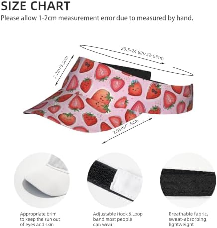 Sports Sun Visor Hats Adjustable Men Women Lightweight Packable Cooling Empty - Image 4