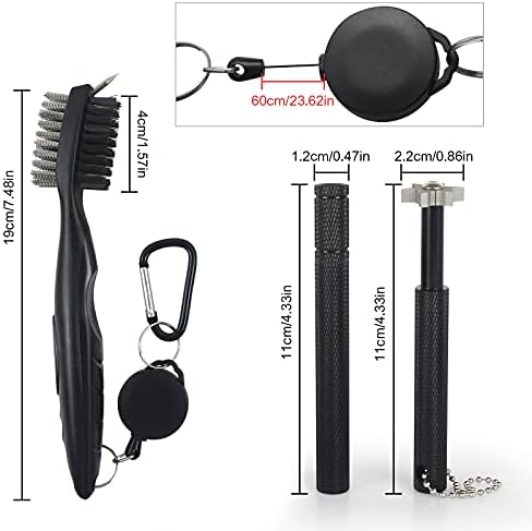 VIPMOON Golf Club Cleaner Kit, Portable Groove Sharpener Tool - Image 2