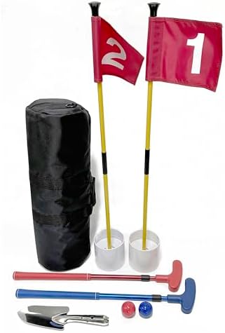 Mini Golf Course for Beach Backyard Putting Game, 2 Adjustable Putters by HH-GOLF