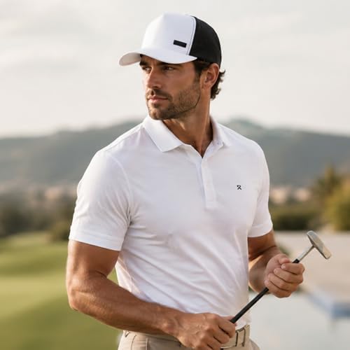 TOP-EX Men's Performance Snapback Hat, Water-Resistant, Breathable Golf Cap - Image 3