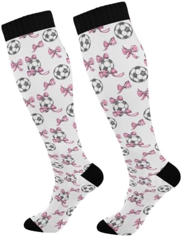 White Baseballs Stitching Compression Sock by Unknown
