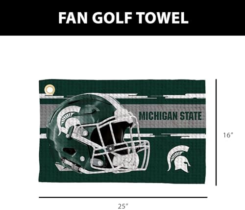 Northwest NCAA Golf Towel, Official Licensed Microfiber Waffle Fabric, - Image 4