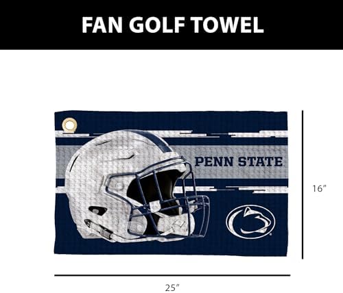 Northwest NCAA Golf Towel, Official Licensed Microfiber Waffle Fabric, - Image 4