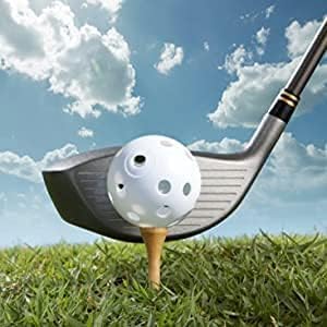 Practice Golf Balls 100 Pack Airflow Hollow Plastic Golf Balls Practice - Image 3