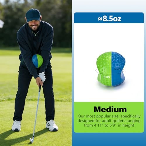 Golf Training Aid Ball, Golf Training Ball Between arms Optimize Impact - Image 2