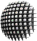 Wall Mount Golf Ball Display Case Golf Ball Display Rack Holds 78 Balls by Unknown