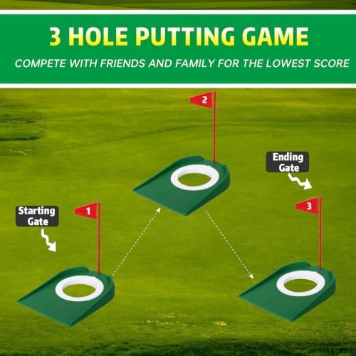 HOW TRUE 3 Pack Golf Putting Cup - Image 3