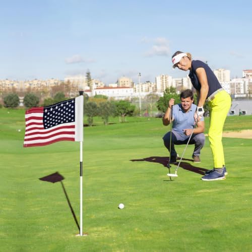 AZCOVER 2 Pack USA Golf Flag 8x6 Inch - Image 4