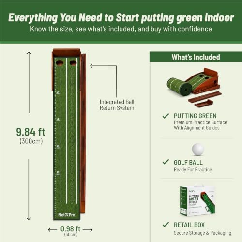 Putting Green Indoor – 10ft Golf Putting Mat - Image 3