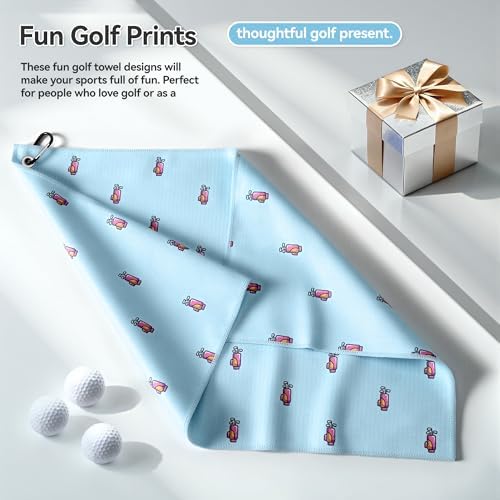 Mile High Life Fun Print Golf Towel 16x24in, Microfiber Waffle - Image 6
