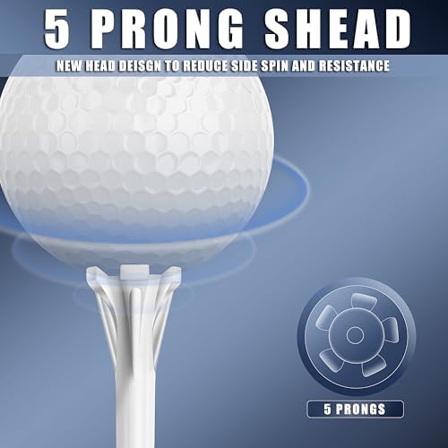 CHAMPKEY Advanced 5-Prong Plastic Golf Tees 120 or 100 Pack - Image 3