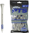 PrideSports PTS Titanium Strength Wooden Golf Tees | 65 Count, 2-3/4 Inch | 8% by PrideGolfTee