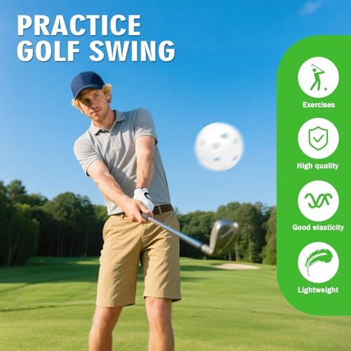 26 Pack Practice Golf Balls, 41mm Hollow Airflow Plastic Golf Balls - Image 4