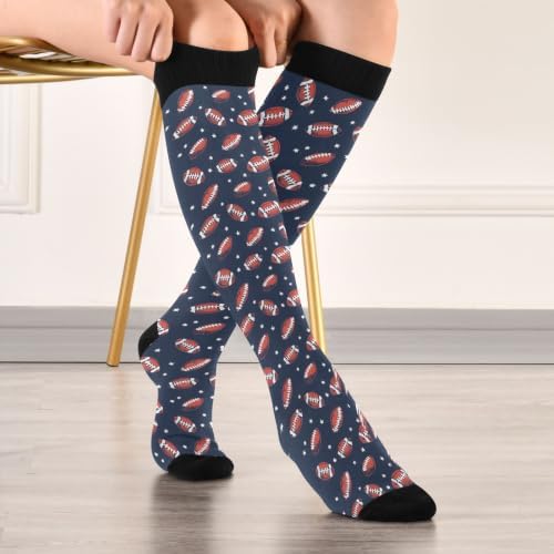 White Baseballs Stitching Compression Sock - Image 3