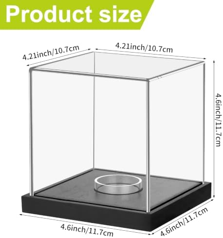 Clear Acrylic Softball Display Case - Image 2