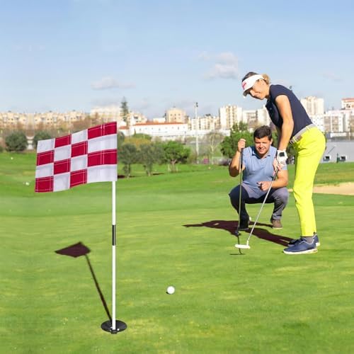 AZCOVER 3 Pack Checkered Golf Flag 8x6 Inch - Image 2