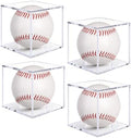 Guirnd 4 Pack Baseball Display Case, UV Protected Acrylic Baseball Holder by Guirnd