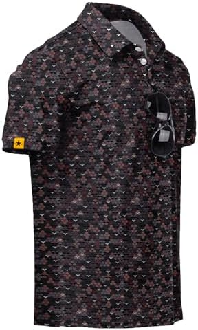 ZITY Mens Golf Polo Shirts Short Sleeve UPF 50+ Moisture Wicking Tshirt by ZITY
