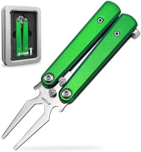 Golf Divot Tool, Foldable Stainless Steel by ARTTODO