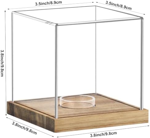 Hooqict Baseball Display Case Clear Acrylic Baseball Holder Display Case UV - Image 3