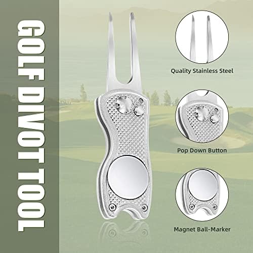 Mile High Life Golf Divot Repair Tool, All Metal Foldable Divot Tool - Image 2