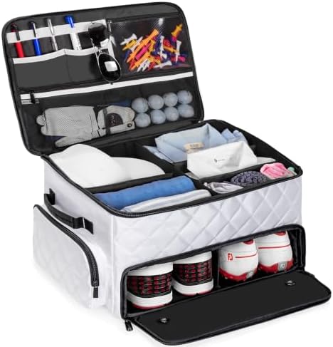 PGmoon 2 Layer Golf Trunk Organizer, Golf Car Storage Organizer by PGmoon