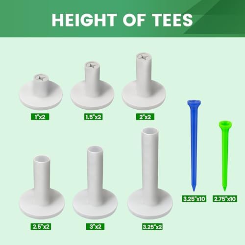 Seticek Rubber Golf Tees for Mats | Golf Tees for Driving Range & Indoor - Image 6
