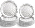 120 Pack Golf Ball Paper Plates, 7 Inch and 9 Inch Golf Paper Plates Dessert by MOTOTO