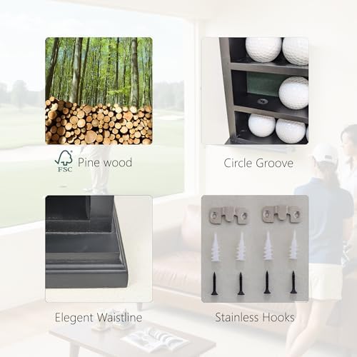 Stylish Golf Ball Golf Ball Display Case - Image 3
