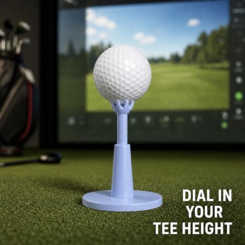 3 Pack Rotating Golf Tee for Mats, Height Adjustable 2.09 to 2.87 Inch - Image 4