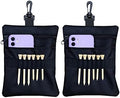 Golf Tee Pouch Bag, Zipper Golf Ball Bag, Accessory Pouch by CORECISE