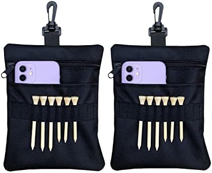 Golf Tee Pouch Bag, Zipper Golf Ball Bag, Accessory Pouch by CORECISE