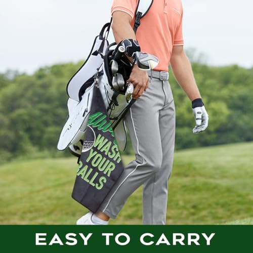 Always Wash Printed Polyester & Cotton Blend Golf Towel, Funny Golf Accessory - Image 5