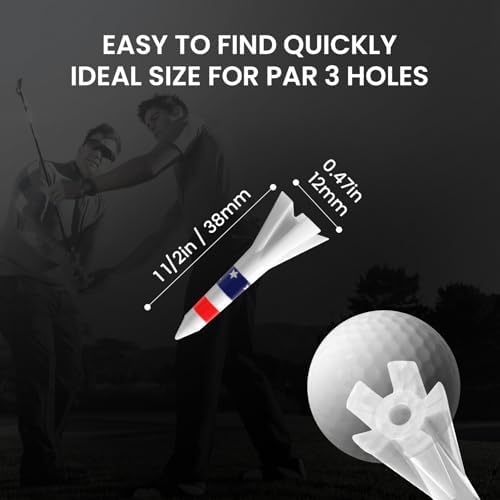Golf Tees 5 Prong Design Plastic Short Golf Tees 1 1/2 Inch Bulk - Image 3
