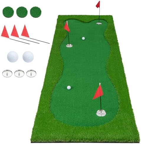 ULTIMATE 10FT Golf Putting Green, Golf Training Mat by ULTIMATE