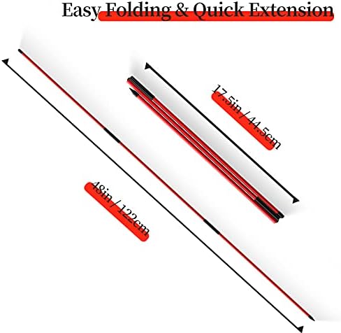 MoKo Golf Alignment Stick, 2 Set Golf Alignment Rods, Posture Corrector - Image 2