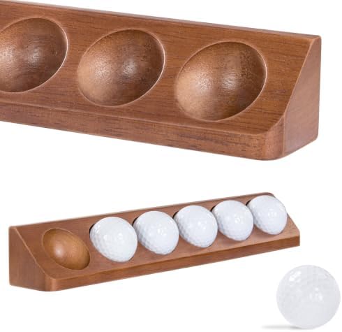 1-Pack Wooden Golf Ball Display Case & Holder by Kiiocwev