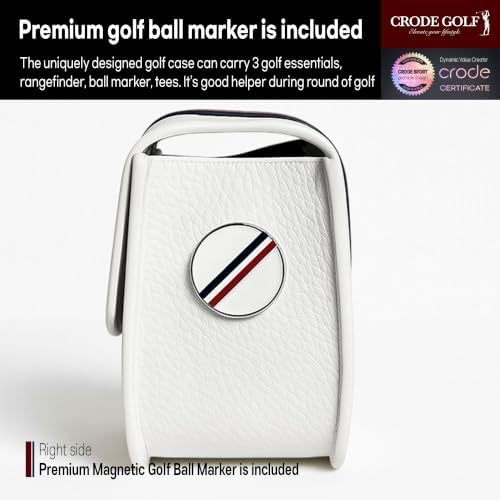 CRODE Golf Rangefinder Leather Case and Tee Holder - Image 3